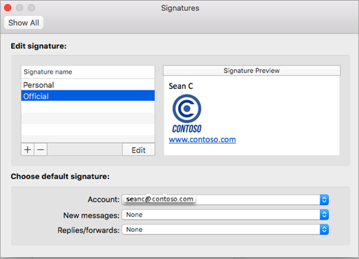 outlook for mac signature spacing